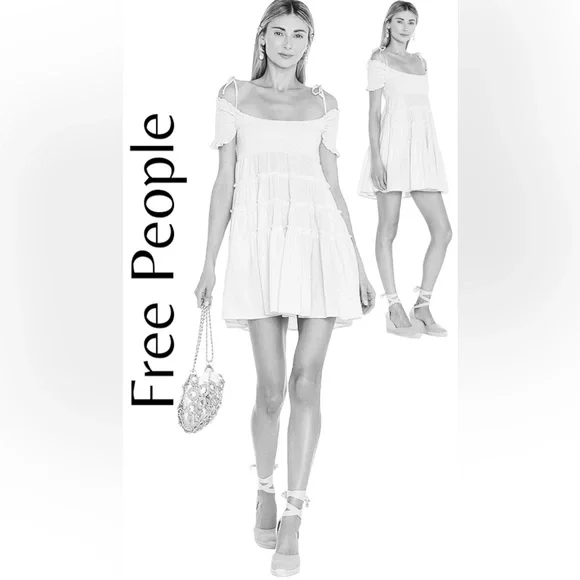 Free People | Dresses | Free People X Revolve Happy With You Mini Dress In  White | Poshmark